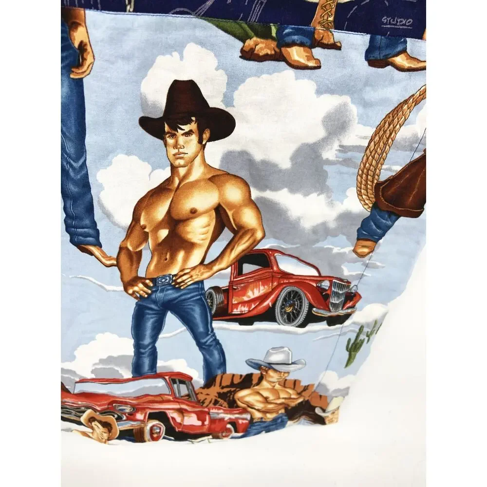 Pride YMCA Bed Runner Cowboy Construction Worker Fireman 80